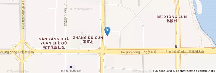 Mapa de ubicacion de 江西银行(京东大道支行) en 중국, 장시성, 난창시, 青山湖区, 京东镇.