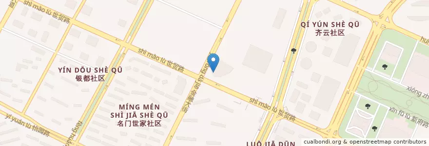 Mapa de ubicacion de 江西银行(总行营业部) en Китай, Цзянси, Наньчан, 红谷滩区, 沙井街道.