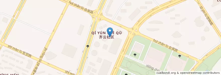 Mapa de ubicacion de 江西银行(海泊兰庭社区支行) en 중국, 장시성, 난창시, 红谷滩区, 沙井街道.