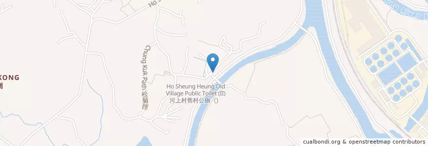 Mapa de ubicacion de 河上鄉公廁(III) Ho Sheung Heung Public Toilet (III) en 中国, 香港 Hong Kong, 广东省, 新界 New Territories, 北區 North District.