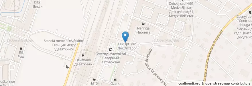 Mapa de ubicacion de Вита en ロシア, 北西連邦管区, レニングラード州, Всеволожский Район, Муринское Городское Поселение.
