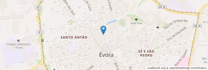 Mapa de ubicacion de 9 da Praça en Португалия, Алентежу, Алентежу-Сентрал, Évora, Évora, Bacelo E Senhora Da Saúde, Évora.