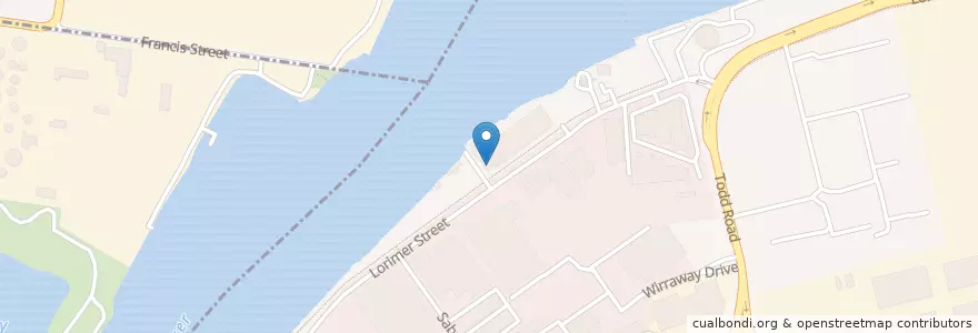 Mapa de ubicacion de Ocean View Cafe en Australien, Victoria, City Of Melbourne.