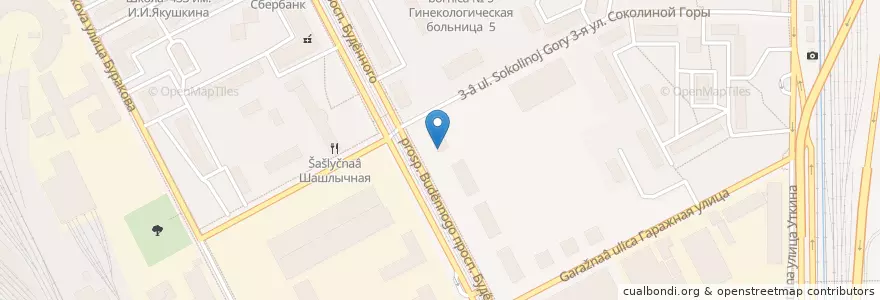 Mapa de ubicacion de Дракон и кролик en Russia, Central Federal District, Moscow, Eastern Administrative Okrug, Sokolinaya Gora District.