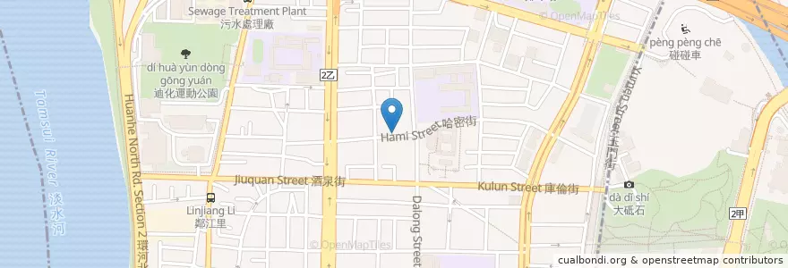 Mapa de ubicacion de 保安宮-無障礙停車格 en Taïwan, Nouveau Taipei, Taipei, 大同區.