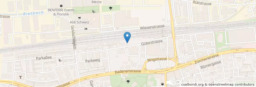 Mapa de ubicacion de Post Schlieren en İsviçre, Zürih, Bezirk Dietikon, Schlieren.