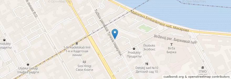 Mapa de ubicacion de Накатика en Russland, Föderationskreis Nordwest, Oblast Leningrad, Sankt Petersburg, Василеостровский Район, Округ № 7.