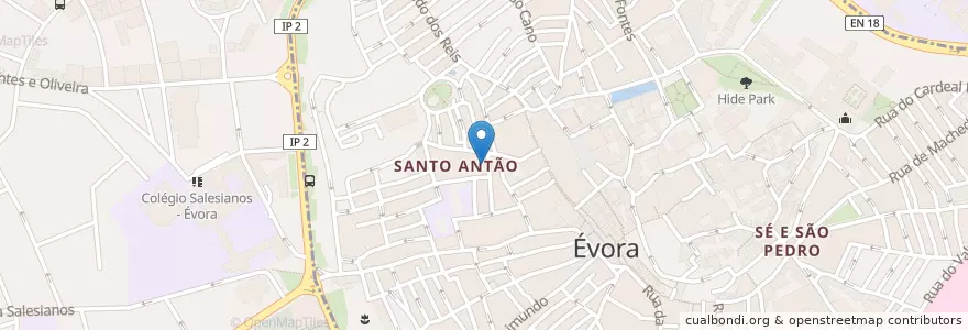 Mapa de ubicacion de Nelore, Steakhouse & Pub en Portogallo, Alentejo, Alentejo Central, Évora, Évora, Bacelo E Senhora Da Saúde, Évora.