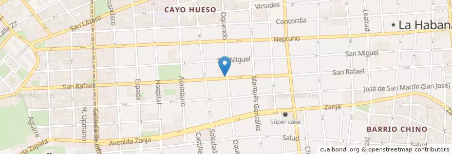 Mapa de ubicacion de Sr. 804 en Cuba, La Havane, Centro Habana.