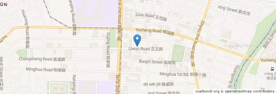 Mapa de ubicacion de 弘記肉燥飯舖 en Taiwan, Kaohsiung, 左營區.