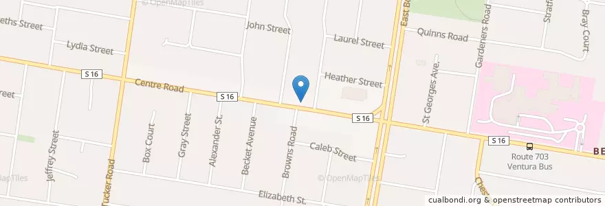 Mapa de ubicacion de Jerry’s Cafe en Austrália, Victoria, City Of Glen Eira.