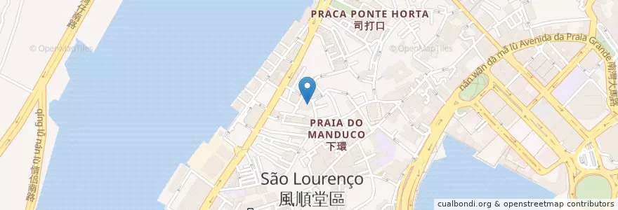 Mapa de ubicacion de 下環活動中心 Centro de Actividades de S. Lourenço en چین, ماکائو, گوانگ‌دونگ, ماکائو, 珠海市, 香洲区.
