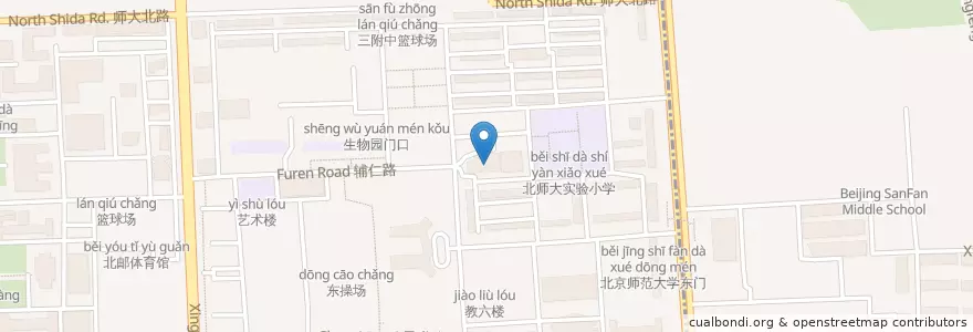 Mapa de ubicacion de 教工食堂 en Chine, Pékin, Hebei, 海淀区.