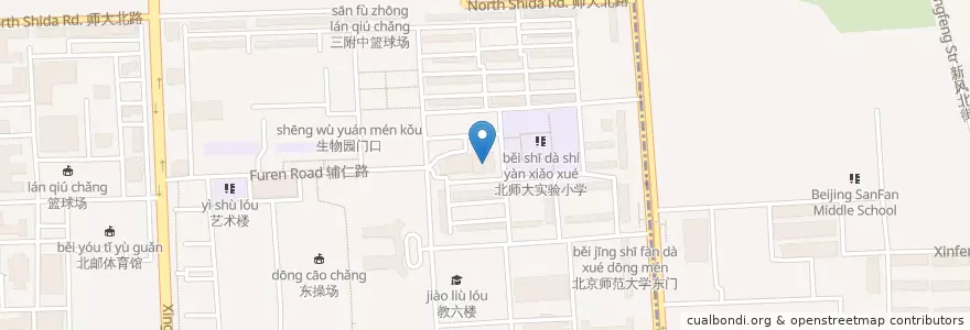 Mapa de ubicacion de 实习餐馆 en Cina, Pechino, Hebei, 海淀区.