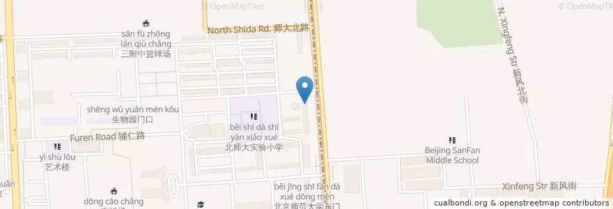 Mapa de ubicacion de 八喜日本料理 en China, Peking, Hebei, 海淀区.