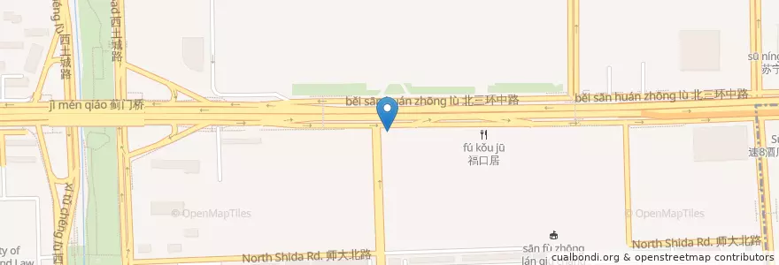 Mapa de ubicacion de 正宗西安羊肉泡馍 en Chine, Pékin, Hebei, 海淀区.