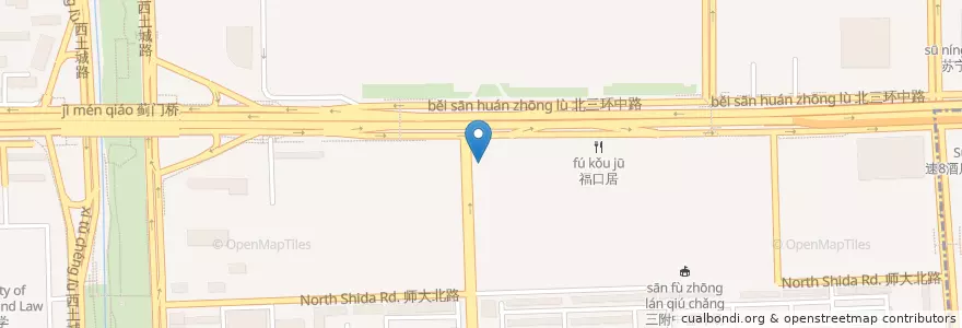 Mapa de ubicacion de LAKER'S（北太平庄店） en 중국, 베이징시, 허베이성, 海淀区.