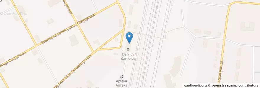 Mapa de ubicacion de Полиция en Russia, Distretto Federale Centrale, Oblast' Di Jaroslavl', Даниловский Район, Городское Поселение Данилов.