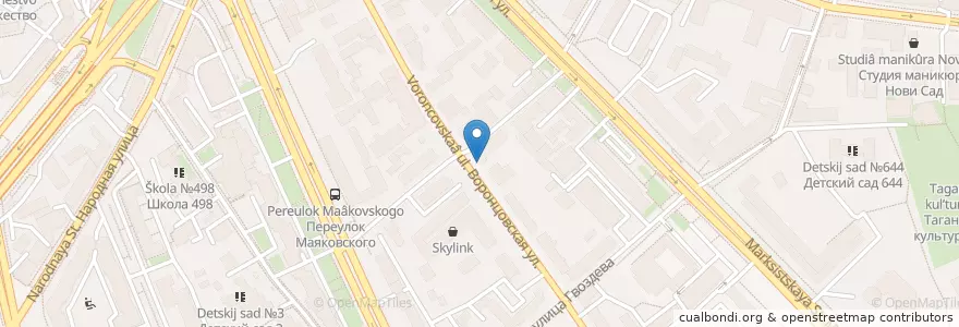 Mapa de ubicacion de Joy`s Coffee en Russland, Föderationskreis Zentralrussland, Moskau, Zentraler Verwaltungsbezirk, Таганский Район.