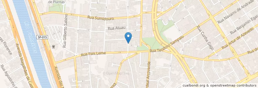 Mapa de ubicacion de Bar das Batidas en Brasil, Região Sudeste, São Paulo, Região Geográfica Intermediária De São Paulo, Região Metropolitana De São Paulo, Região Imediata De São Paulo, São Paulo.