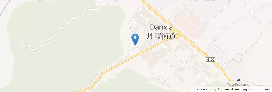 Mapa de ubicacion de 永和麵館粥舖 en 中国, 広東省, 韶関市, 仁化县 (Renhua), 丹霞街道.