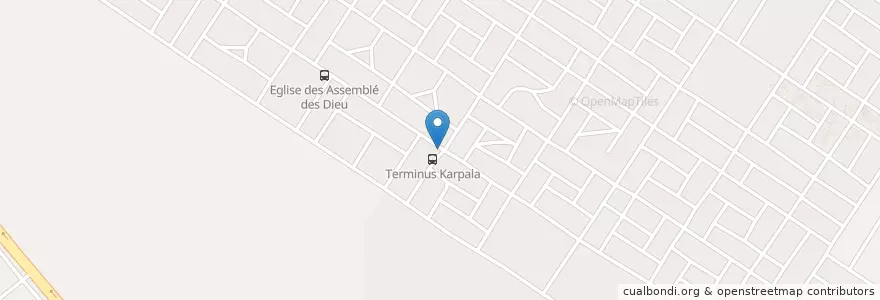 Mapa de ubicacion de Station SOGEL-B en Burkina Faso, Centre, Kadiogo, Ouagadougou.