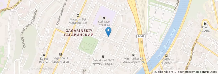 Mapa de ubicacion de Кадастровый инженер en Rusia, Южный Федеральный Округ, Краснодарский Край, Городской Округ Сочи.