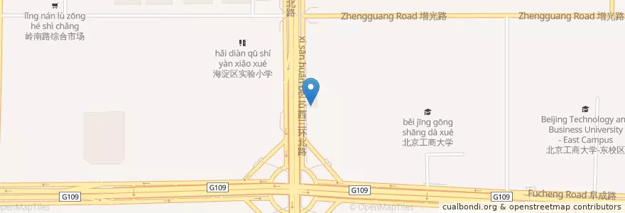 Mapa de ubicacion de 必胜客 en 중국, 베이징시, 허베이성, 海淀区.