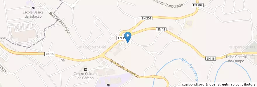 Mapa de ubicacion de GALP en ポルトガル, ノルテ, Área Metropolitana Do Porto, Porto, Valongo, Campo E Sobrado.