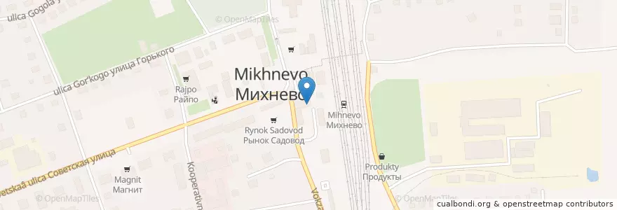 Mapa de ubicacion de Пончики en Russia, Central Federal District, Moscow Oblast, City District Stupino.