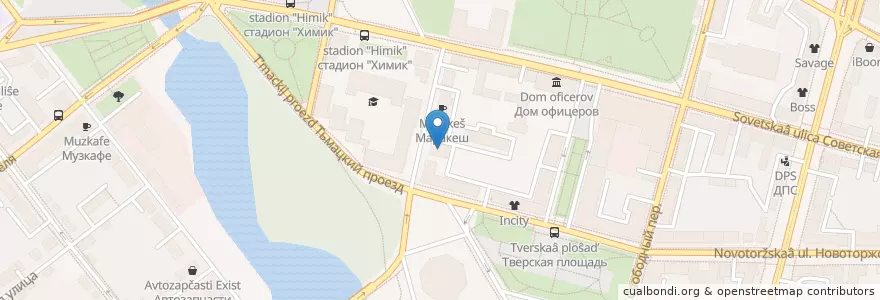 Mapa de ubicacion de Чикен Хауз en Russland, Föderationskreis Zentralrussland, Oblast Twer, Городской Округ Тверь, Калининский Район.