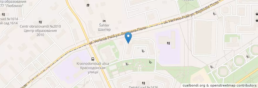Mapa de ubicacion de Cleo Line en 러시아, Центральный Федеральный Округ, Москва, Юго-Восточный Административный Округ, Район Люблино.