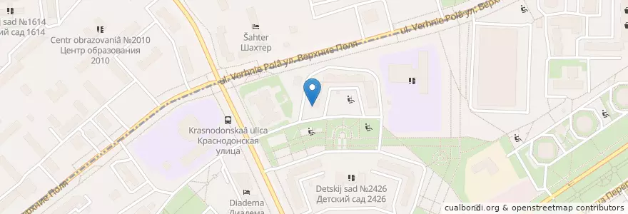 Mapa de ubicacion de Женская амбулатория en Rusland, Centraal Federaal District, Moskou, Юго-Восточный Административный Округ, Район Люблино.