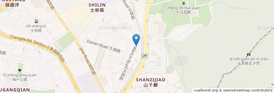 Mapa de ubicacion de A-team en Taiwan, Nuova Taipei, Taipei, 士林區.