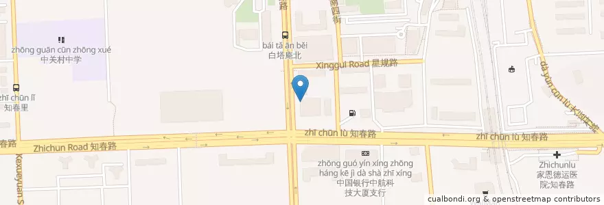 Mapa de ubicacion de 麦当劳 en 中国, 北京市, 河北省, 海淀区.