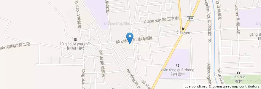 Mapa de ubicacion de 大都會衛星 en Taiwan, Kaohsiung, Gangshan District.