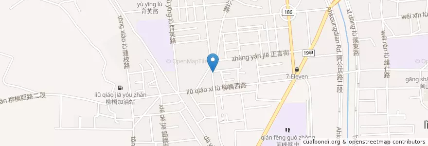 Mapa de ubicacion de 八方雲集 en Taiwan, Kaohsiung, 岡山區.