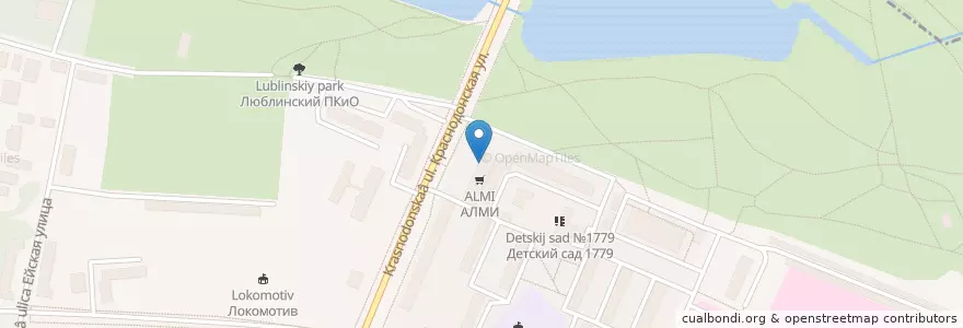 Mapa de ubicacion de Лит.Ra en Russie, District Fédéral Central, Moscou, Юго-Восточный Административный Округ, Район Люблино.