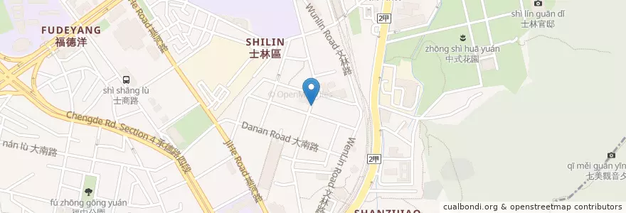 Mapa de ubicacion de 太和堂藥房 en Taïwan, Nouveau Taipei, Taipei, District De Shilin.