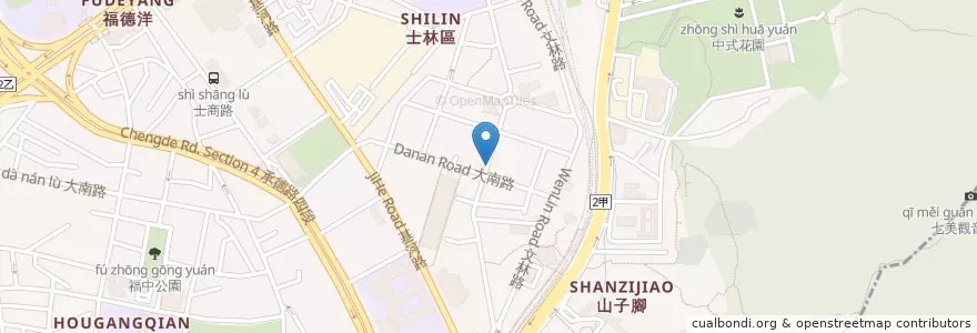 Mapa de ubicacion de 保安眼科診所 en 臺灣, 新北市, 臺北市, 士林區.