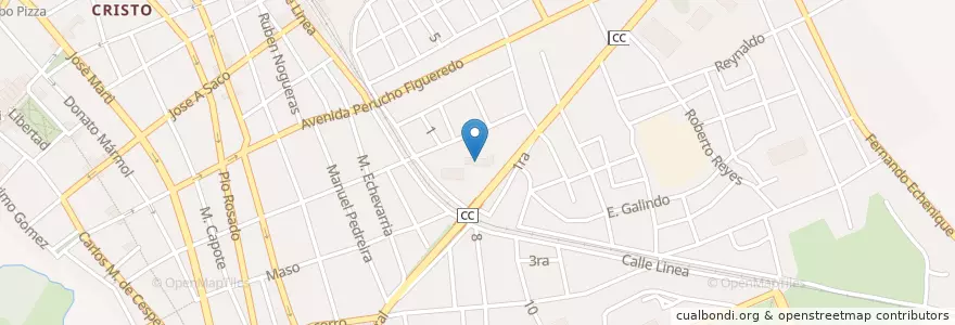 Mapa de ubicacion de ESBU: Vicente Quesada Oconnor en Kuba, Granma, Bayamo, Ciudad De Bayamo.
