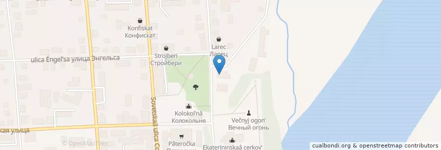Mapa de ubicacion de Кафе en روسيا, Приволжский Федеральный Округ, أوبلاست كيروف, Слободской Район, Городской Округ Слободской.