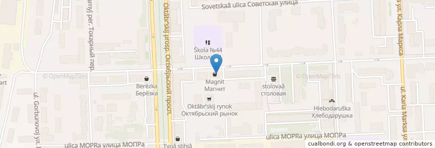 Mapa de ubicacion de Gkebab en ロシア, 沿ヴォルガ連邦管区, キーロフ州, キーロフ管区.