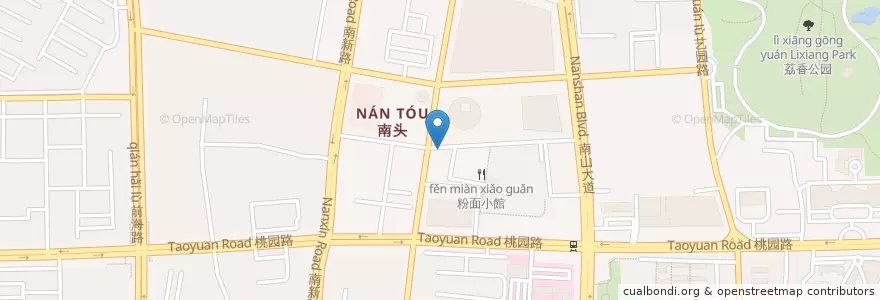 Mapa de ubicacion de 中國化隆牛肉拉麵 en Cina, Guangdong, Shenzhen, 南山区, 南头街道.