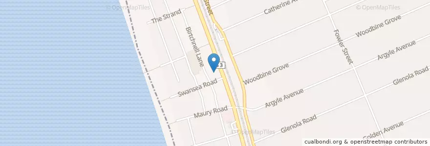 Mapa de ubicacion de Freeway Baptist Church en أستراليا, ولاية فيكتوريا, City Of Kingston.