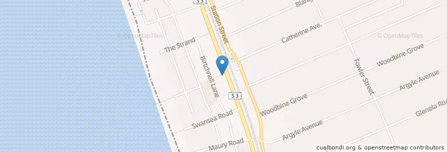 Mapa de ubicacion de Cucina Dolce en オーストラリア, ビクトリア, City Of Kingston.