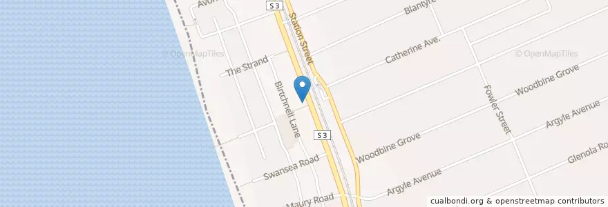 Mapa de ubicacion de The Coffee Club en Australie, Victoria, City Of Kingston.