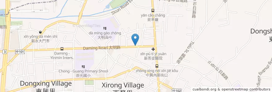 Mapa de ubicacion de Success Steakhouse en Taiwan, Taichung, Dali.
