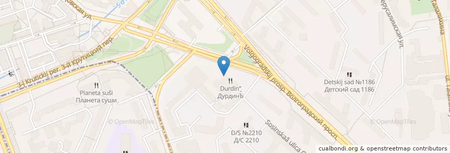 Mapa de ubicacion de Сбербанк en Rusia, Центральный Федеральный Округ, Москва, Центральный Административный Округ, Таганский Район.