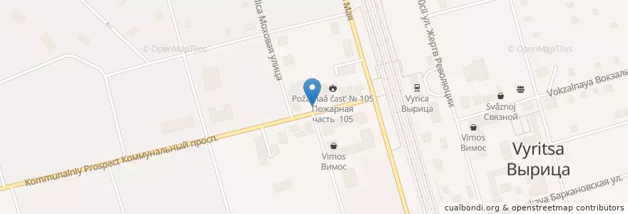 Mapa de ubicacion de Шаверма en Russia, Northwestern Federal District, Leningrad Oblast, Gatchinsky District, Вырицкое Городское Поселение.